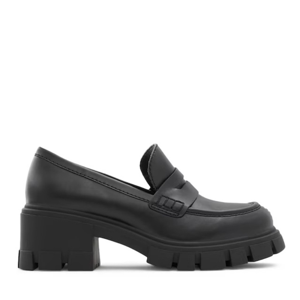 Faux Leather Penny Loafers